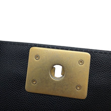 Load image into Gallery viewer, CHANEL Boy Chanel ChainShoulder Bag BlackA67085 Caviar Leather Size Small
