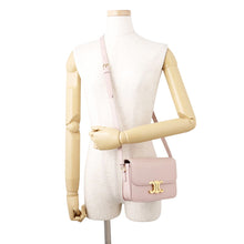 Load image into Gallery viewer, CELINE Teen Triomphe Shoulder Bag Pink188423 Leather