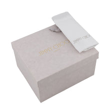 Load image into Gallery viewer, JIMMY CHOO Micro Pom-Pom Ribbon Design BlackMICROBONBONBYL Vintage Metallic Leather Size micro