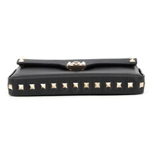 Load image into Gallery viewer, Valentino Garavani Rock Studded Chain Shoulder Bag Black6W5P0Y57CDV Calf Leather