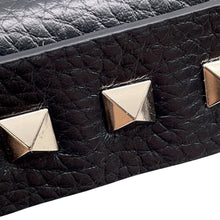 Load image into Gallery viewer, Valentino Garavani Rock Studded Chain Shoulder Bag Black6W5P0Y57CDV Calf Leather