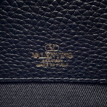 Load image into Gallery viewer, Valentino Garavani Rock Studded Chain Shoulder Bag Black6W5P0Y57CDV Calf Leather