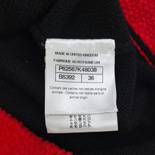 将图像加载到图库查看器中,CHANEL Cashmere blend knit cardigan Size 36 Black/RedP62567 Cashmere73% Wool19% Polyamide8%