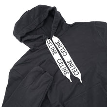 Load image into Gallery viewer, CELINE Loose hoodie / Cotton fleece Size S Black2Y468670Q.38NO Cotton100%