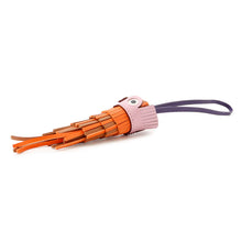 Load image into Gallery viewer, HERMES Bag Charm Chouette Mauve Sylvestre/Purple/Orange/Gold/White/Black Epsom Lambskin Swift Leather