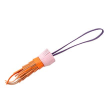 Load image into Gallery viewer, HERMES Bag Charm Chouette Mauve Sylvestre/Purple/Orange/Gold/White/Black Epsom Lambskin Swift Leather