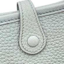 Load image into Gallery viewer, HERMES Evelyne Amazon Long Blue Pale/Etain Taurillon Clemence Size TPM