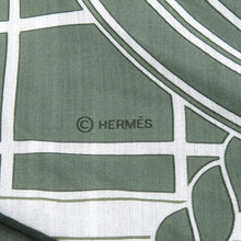 将图像加载到图库查看器中,HERMES Losange Saronno Grand Tunnel Size W75.2"xH29.1" Sage/White Cotton100%