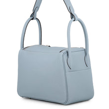Load image into Gallery viewer, HERMES Lindy Verso Blue Lin/Blue Gacier Taurillon Clemence Size 26