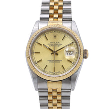Load image into Gallery viewer, ROLEX Datejust W36mm Stainless Steel K18YG Champagne Dial16233