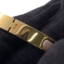 Load image into Gallery viewer, HERMES Enamel Bracelet 《Mini・Clic/Chaine d'Ancre》 Size PM Marong rasseH209000F Gold Plated Enamel