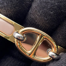 Load image into Gallery viewer, HERMES Enamel Bracelet 《Mini・Clic/Chaine d'Ancre》 Size PM Marong rasseH209000F Gold Plated Enamel