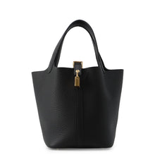 Load image into Gallery viewer, HERMES Picotin Lock Black Taurillon Clemence Size PM