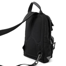 Load image into Gallery viewer, PRADA Fabric Crossbody Bag Black/Blue/White2VZ013 Nylon Leather