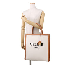Load image into Gallery viewer, CELINE Vertical hippopotamus Natural/Tan190402BNZ Canvas Leather Size Large