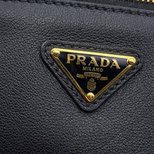 Load image into Gallery viewer, PRADA Shoulder Bag with Triangle Logo Black1BC238 Leather