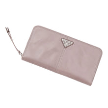 Load image into Gallery viewer, PRADA Zip Around Long Wallet Gray Beige2ML059 Leather