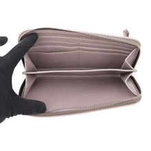 Load image into Gallery viewer, PRADA Zip Around Long Wallet Gray Beige2ML059 Leather