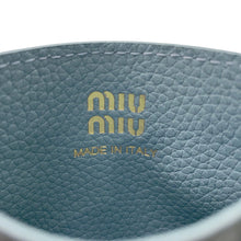Load image into Gallery viewer, MIUMIU Leather Card Case Blue5MC002 Leather