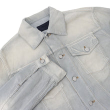 将图像加载到图库查看器中,PRADA Corduroy Blouson Jacket Size L Light BlueGEB227 Cotton100%