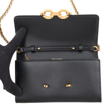 将图像加载到图库查看器中,SAINT LAURENT PARIS LE MAILLON WALLET Chain Wallet Black696608 Leather