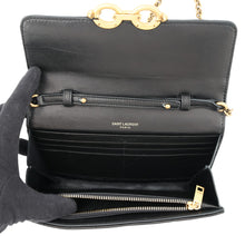 Load image into Gallery viewer, SAINT LAURENT PARIS LE MAILLON WALLET Chain Wallet Black738109 Leather