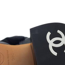 Load image into Gallery viewer, CHANEL CC Logo Turnlock Sandals BlackG37387 Leather Size 38C