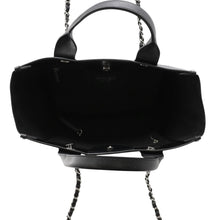 将图像加载到图库查看器中,CHANEL Deauville Studded 2WAY Chain Tote BlackA57069 Caviar Leather