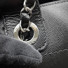 将图像加载到图库查看器中,CHANEL Deauville Studded 2WAY Chain Tote BlackA57069 Caviar Leather