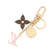 Load image into Gallery viewer, LOUIS VUITTON Keychain Spring Street Brown/PinkM01187 Gold Plated Monogram・Canvas