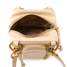 Load image into Gallery viewer, PRADA Dunkle Handbag Beige1BB137 Leather