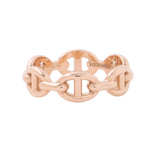 将图像加载到图库查看器中,HERMES Chaine d'Ancre Anchene Ring Size PM/52/#12 18K Pink Gold
