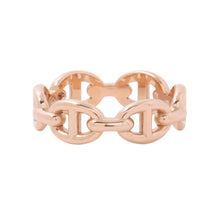 将图像加载到图库查看器中,HERMES Chaine d'Ancre Anchene Ring Size PM/52/#12 18K Pink Gold