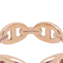 将图像加载到图库查看器中,HERMES Chaine d'Ancre Anchene Ring Size PM/52/#12 18K Pink Gold