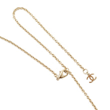 Load image into Gallery viewer, CHANEL CC Logo Rhinestone Faux Pearl Necklace Champagne GoldABC199 B14735 Gold Plated Rhinestone Faux Pearl