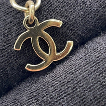 Load image into Gallery viewer, CHANEL CC Logo Rhinestone Faux Pearl Necklace Champagne GoldABC199 B14735 Gold Plated Rhinestone Faux Pearl