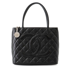 Load image into Gallery viewer, CHANEL Medallion Tote BlackA01804 Caviar Leather