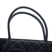 Load image into Gallery viewer, CHANEL Medallion Tote BlackA01804 Caviar Leather