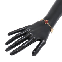 Load image into Gallery viewer, Van Cleef & Arpels Vintage Alhambra Bracelet 5 motifs guillocheVCARP7RP00 18K Pink Gold