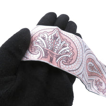Load image into Gallery viewer, HERMES Twilly Cheval de Coeur Bandana Black/White/Vieux Rose Silk100%