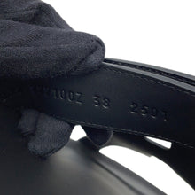 Load image into Gallery viewer, HERMES Sandals Chypre BlackH222100Z Calf Leather Size 38