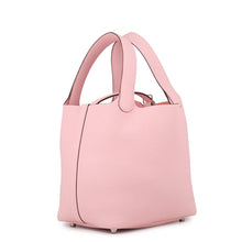 将图像加载到图库查看器中,HERMES Picotin Lock Rose Sakura Taurillon Clemence Size PM