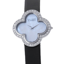 Load image into Gallery viewer, Van Cleef & Arpels Alhambra Medium Model Watch H30mm×W30mm K18WG Satin Mother of Pearl DialVCARF52700