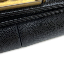 将图像加载到图库查看器中,CHANEL Boy Chanel ChainShoulder BlackA67086 Caviar Leather Size 25