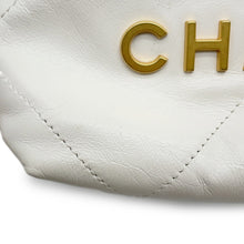 Load image into Gallery viewer, CHANEL CHANEL22 ChainShoulder WhiteAS3980 Shiny Calf Leather Size Mini
