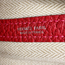 将图像加载到图库查看器中,HERMES Garden Party Rouge Piman Negonda Leather Size TPM