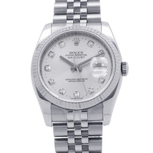 Load image into Gallery viewer, ROLEX Datejust W36mm Stainless Steel 18KWG Silver Dial116234G