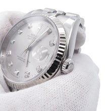 Load image into Gallery viewer, ROLEX Datejust W36mm Stainless Steel 18KWG Silver Dial116234G
