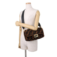 将图像加载到图库查看器中,FENDI Zucca mamma bucket Brown/Black8BR600 Fur Leather