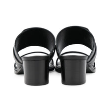 Load image into Gallery viewer, HERMES Ninon 50 Sandals BlackMS1262125Z2602 Calf Leather Size 36